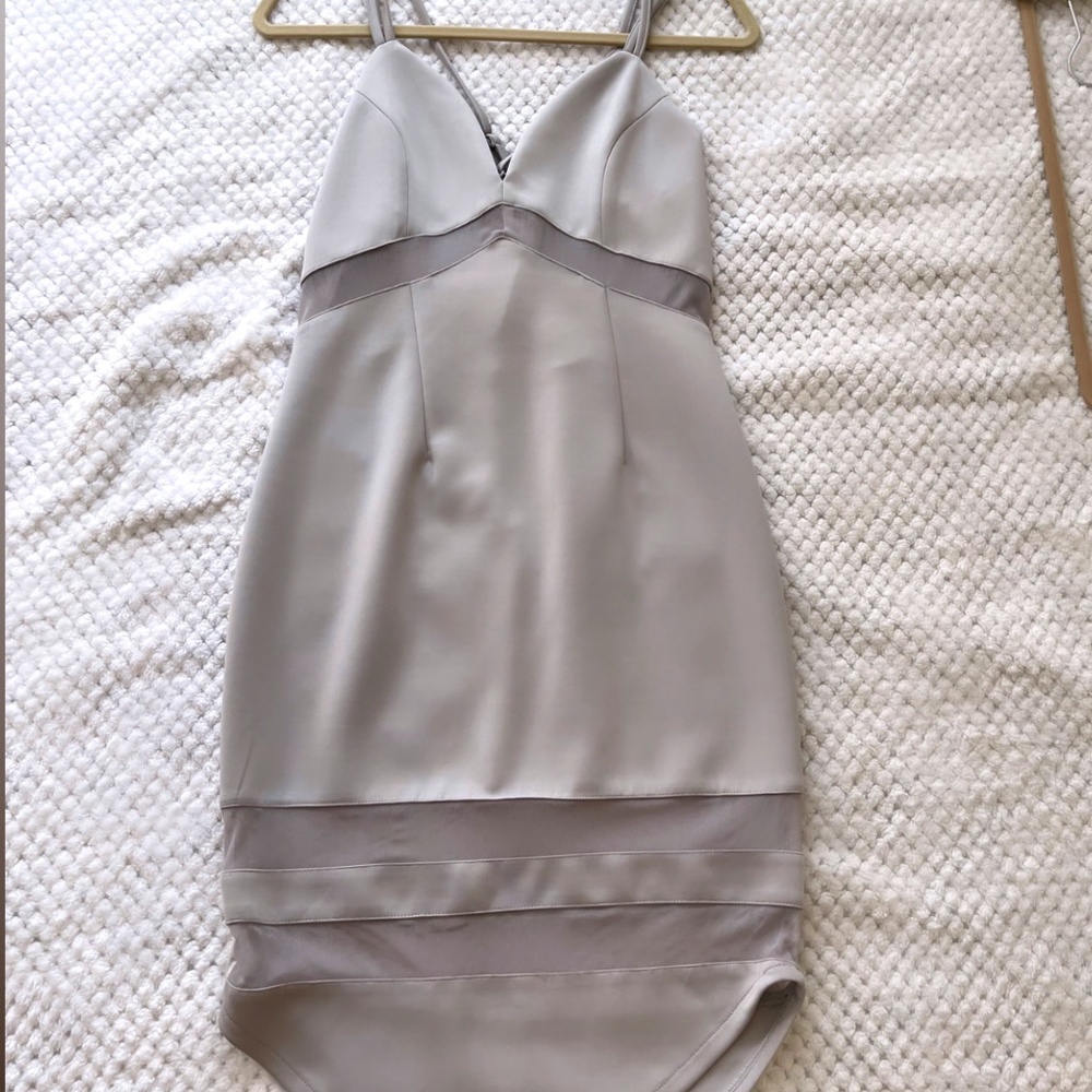 grey night out dress